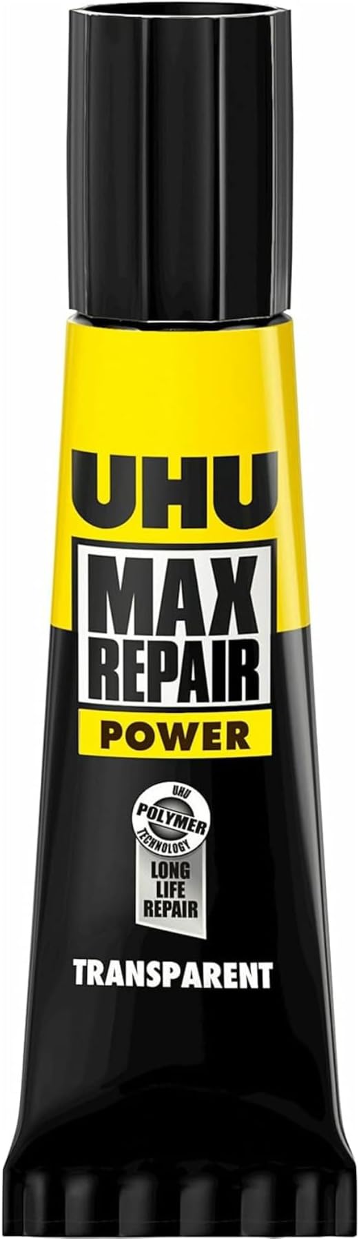 UHU Max Repair Power Adhesive (0.28 oz): Clear Strong Flexible Glue for Indoor & Outdoor Repairs, Heavy Duty All-Purpose Adhesive, Waterproof, Dishwasher-Safe, Gap Filling, Temperature & UV Resistant