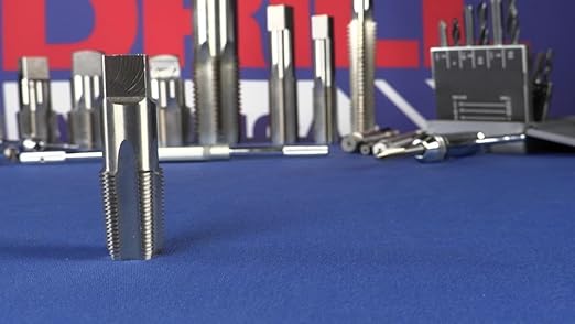 Drill America 1/4" NPT Pipe Tap and Die Kit, Carbon Steel Pipe Tap and Pipe Die - Hex Shape, POUT Series