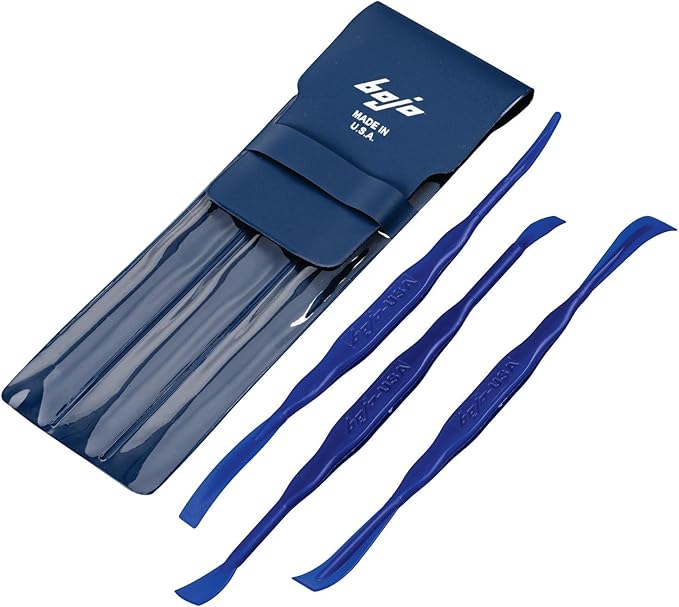 Bojo Tools - 3-Piece Plastic Sealant Smoothing Tool Kit in Pouch - Medium Duty 5-PACK