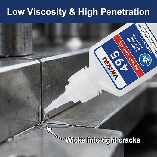 495 Super Glue Multi-Surface Instant Adhesive Clear 20g Suitable for Metal Rubber and Plastic 12 Pack