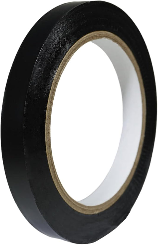 GGR Supplies T.R.U. CVT-536 Black Vinyl Pinstriping Dance Floor Tape: 1/2 in. Wide x 36 yds. Several Colors