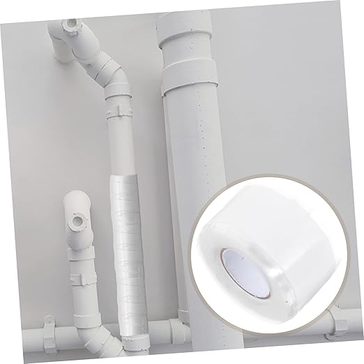 Cabilock 1 Roll Pipe Repair Tape Wide Silicone Rubber Sealing Tape Strong Leak-Stop for Plumbing Quick Fix for Water Leaks