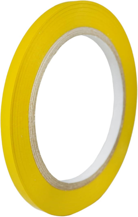 GGR SUPPLIES T.R.U. CVT-536 Yellow Vinyl Pinstriping Dance Floor Tape: 1/4 in. Wide x 36 yds. Several Colors