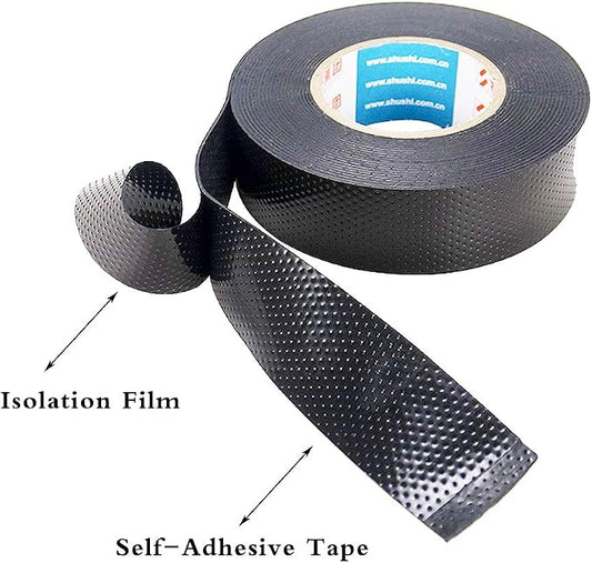 Hysagtek 2 Roll Self Amalgamating Tape Repair Rubber Waterproof Sealing Insulation with Ultra Weather-Resistant Adhesive Withstands High Heat for Electrician/Automotive Use