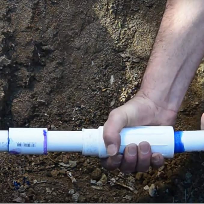NDS 118-30 3" Expansion Repair PVC Coupling for Broken or Cracked Pipe, White
