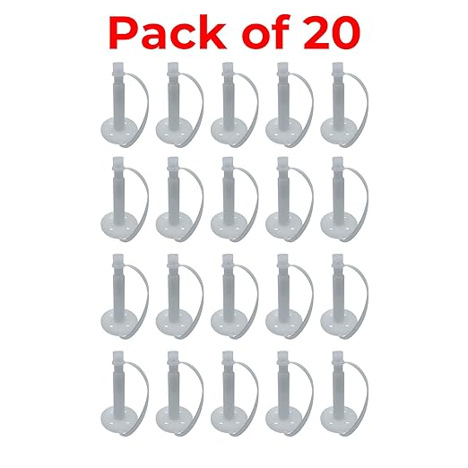 Liquid Concrete Standard Surface Injection Ports with Attached Caps (20)