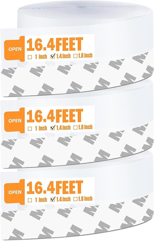 49.2 Ft Weather Stripping Door Seal Strip Tape,Silicone Door Draft Stopper,Self Adhesive Shower Door Bottom Seal, Door Insulation Strip for Door Frame Windows and Glass Gaps (Transparent, 35mm)