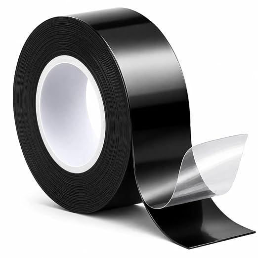 Self-Fusing Silicone Tape 1" x 5' x 20mil – Waterproof Emergency Repair Tape for Radiator Hoses, Pipes & Electrical Wiring – Heat Resistant, Insulating, Chemical Resistant, No Residue, Black