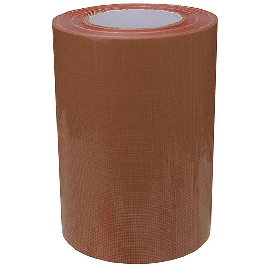 Super Strong Duct Tape 4 Inches x 32 Feet Multi-Purpose Heavy Duty Waterproof Duct Tape for Crafts & Home Improvement, Dark Tan