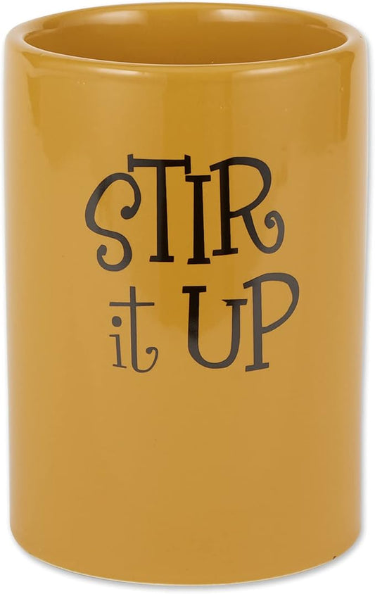DII Kitchen Accessories Retro Collection, Ceramics, Utensil Holder, Honey