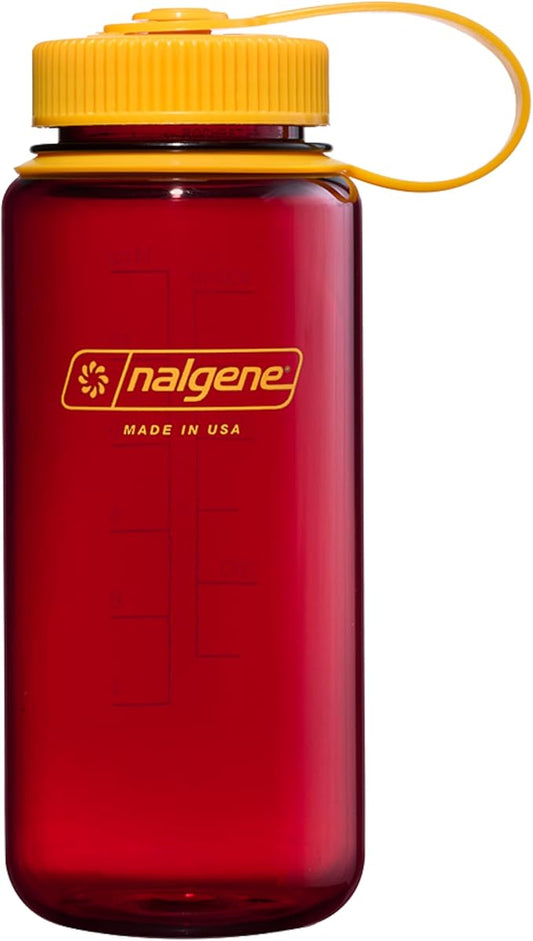 Nalgene 16 oz Wide Mouth Water Bottle | Slim Cup Holder Size, BPA-Free, Durable & Leak Proof, Lightweight Travel Bottle, Laker