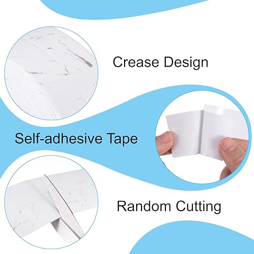 PATIKIL Caulk Tape 1.5" x 16 Ft, Self Adhesive Sealing Tape Waterproof Toilet Tub Caulk Sealant Strip Sealing Trim for Kitchen Bathroom Toilet Bathtub Sink Countertop, Light Grey