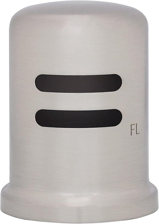 Westbrass A201-1-20 1-3/4" x 2-3/4" Solid Brass Air Gap Cap Only, Skirted, Stainless Steel
