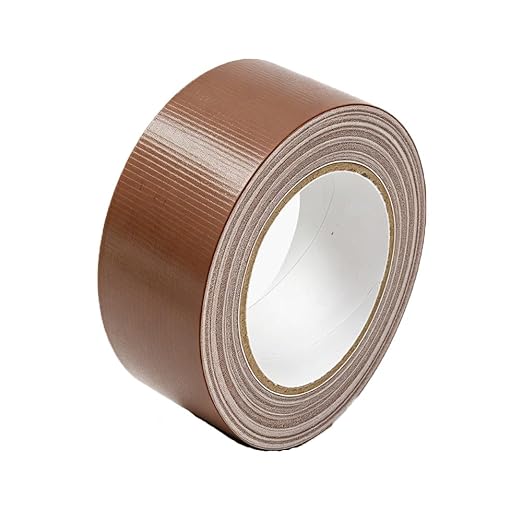 Heavy Duty Duct Tape 2 Inch X 33 Yards, Multi Purpose Dark Brown Duct Tape, No Residue, Waterproof and Tear by Hand - for Repairs, Industrial, Professional Use