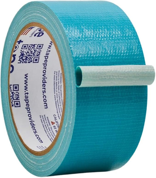 WOD DTC10 Advanced Strength Industrial Grade Teal Blue Duct Tape, 2 inch x 60 ft. Waterproof, UV Resistant For Crafts & Home Improvement