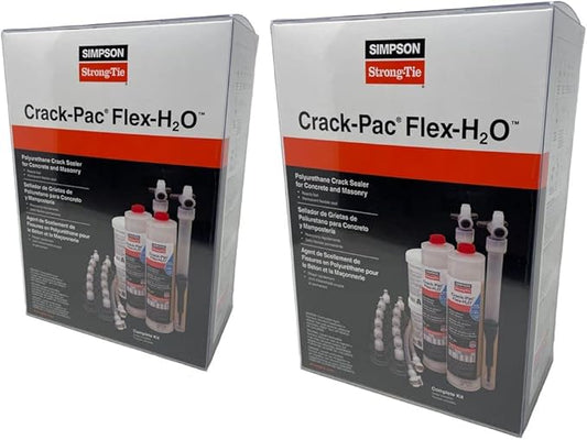 Simpson Strong-Tie Wall Surface Repair CPFH09KT-2 - Crack-Pac FLEX-H2O Polyurethane Sealer Kit - 2ct