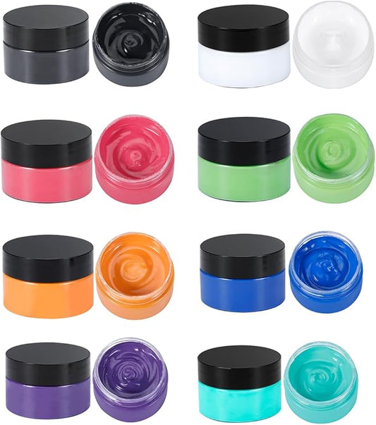 8-Color Chalk Paste Paint Set ，Chalk Ink Paste for Silk Screen Stencils, Wood, Fabric & Furniture | Screen Printing Paint & DIY Kit for Home Decor Crafts