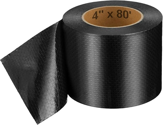 Frienda RV Underbelly Tape RV Underbelly Material Corrugated Waterproof Flex Mend Repair Belly Tape Thick Adhesive Patch Fabric Sealing for Camper Mobile Home Travel Trailer Repair(4 Inch x 82 Feet)