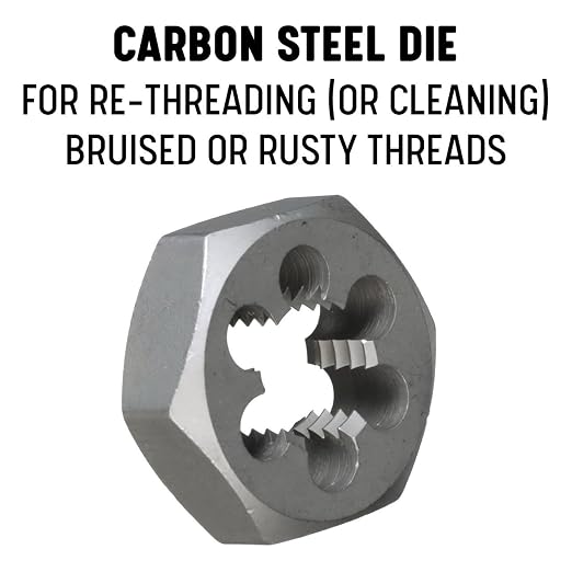 Drill America 1/4" NPT Pipe Tap and Die Kit, Carbon Steel Pipe Tap and Pipe Die - Hex Shape, POUT Series