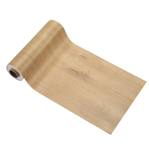 PATIKIL Wood Grain Tape 4.7" x 32 ft, Self-Adhesive Wood Texture Repair Tape Realistic Wooden Effect Patch for Furniture Cabinets Floor Walls, Birch