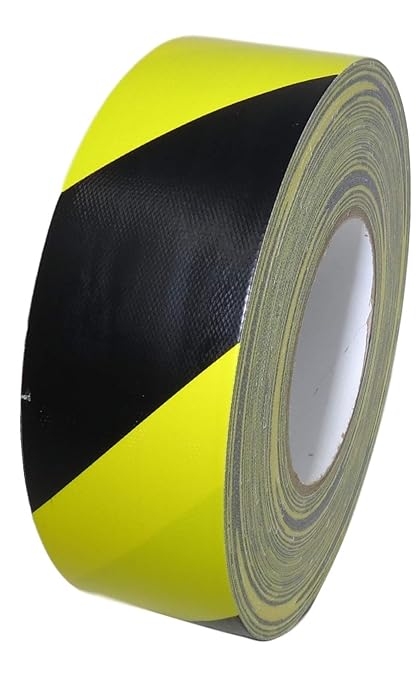 GGR Supplies T.R.U. CDT-36 Industrial Grade Duct Tape. Waterproof and UV Resistant. Multiple Colors Available. 60 Yards. (Stripped Black/Yellow, 1.5 in.)