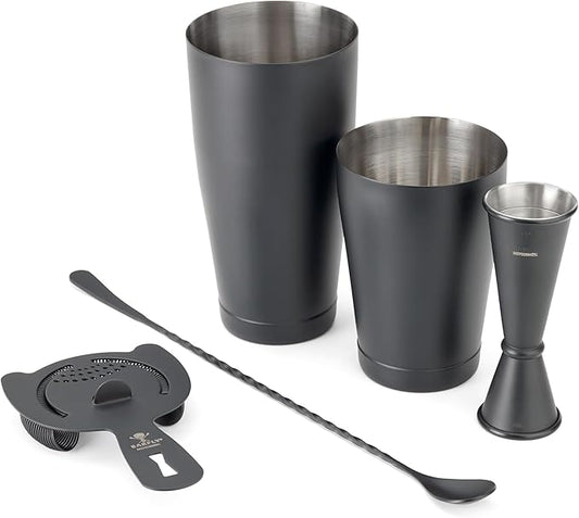 Barfly M37101 Basics Cocktail Set, 5-Piece, Matte Black