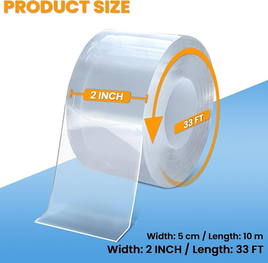 Window and AC Insulation Sealing Tape for Frame Draft, 2 inch X 33 FT