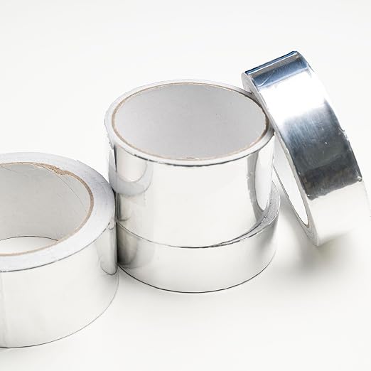 1 Pack Silver Aluminum Tape, Foil Tape, 1.2 inch (30mm) x 16 Feet (5 Meter), 3.9mil (0.1mm), Heavy Duty Duct Tape for Heat Insulation, HVAC, Dryer Vents, Wrap Pipe, Repair Ducting