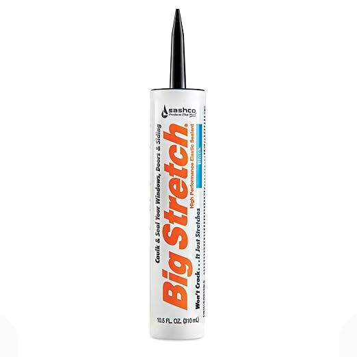 Sashco 10004 Big Stretch Caulk Black 10.5-ounce