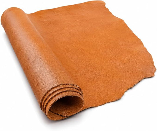 Reed Leather Hides - Cow Skins (12 X 24 Inches 2 Square Foot, Orange) | Arts and Crafts