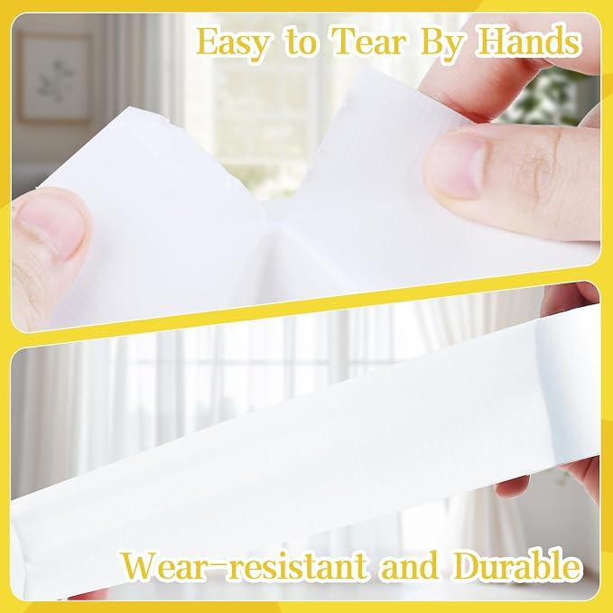 Duct Tape White,2in x 16.4FT, Heavy Duty Industrial Grade Gaffer Tape 280μm, Waterproof Hand Tearable Repair Tape for Sealing, Bundling, Patching, Indoor & Outdoor Use