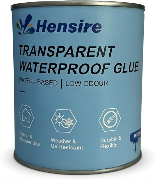 Hensire Transparent Waterproof Sealant, 35oz Water-Based Clear Coating for Leak Repair, Invisible Protective Seal for Roof, Wall, Wood, Concrete, Tile, Indoor & Outdoor Use