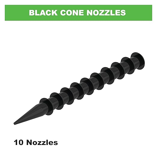Albion Engineering Company 873-3 B-Line Cone Nozzle, Black, Pack of 10