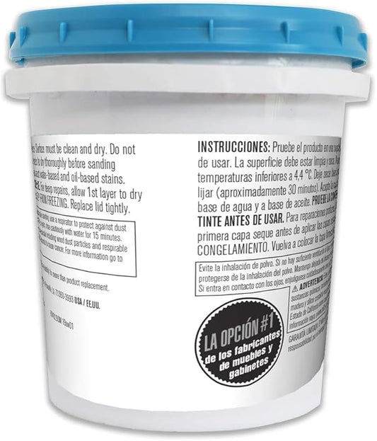 FamoWood 40022126 Latex Wood Filler - Pint, Natural 24 Oz. | Pack of 2
