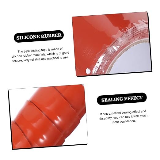 Flexible Silicone Rubber Seal Tape for Pipes and Buckets Leak Repair Patch for Surfaces Professional Plumber Sealant