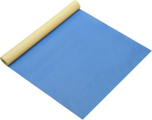 MECCANIXITY Leather Repair Patch 14"x54" Self-Adhesive Leather Vinyl Repair Tape Kit for Furniture Couches Sofa Chair Car Boat Seats Jackets, Azure Blue