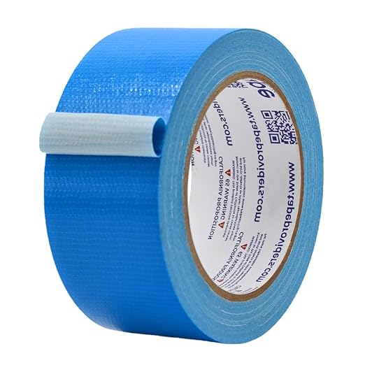MAT Duct Tape Sky Blue Industrial Grade, 2 inch x 60 ft. Waterproof, UV Resistant for Crafts, Home Improvement, Repairs, & Projects