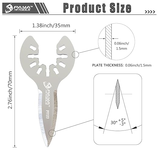 Oscillating Multi Tool Windshield Blades Car Windshield Removal Tool for Removing Caulk, Sealants and Auto Glass Glue Window Seal (3-Pack)