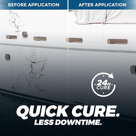 5200 Marine Sealant Adhesive Fast Cure - Permanent, Watertight Bonding and Sealing - UV Resistant, Above & Below Waterline- for Boats, Hulls, Decks & RVs,Pond Sealant 3oz (Clear 2Pcs)
