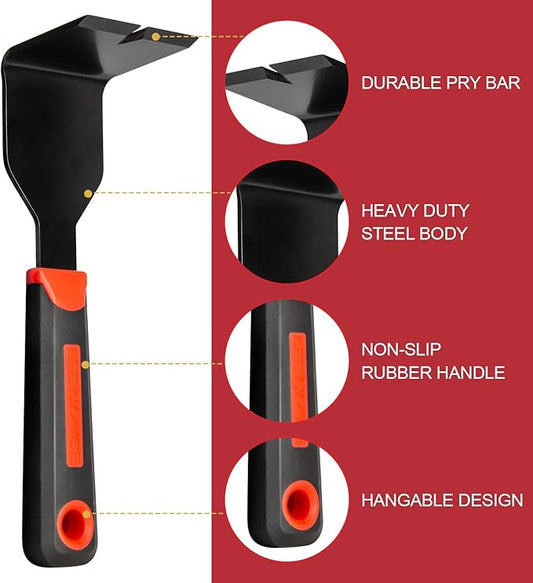 Removal Multi-Tool,Tile Removal Tool,Wood Trim Puller,Tile Removal Tool Baseboard Removal Tool for Removing Wood Floor,Tiles,Nail Pulling
