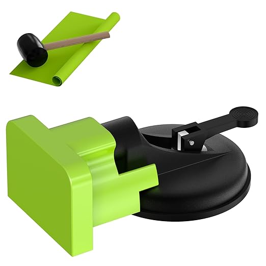 Floor Gap Fix Tool Kit with Suction Cup & Rubber Mallet, Floating Floor Fixer Tool Repair for Laminate, LVP & Engineered Wood, Includes Silicone Pad for Textured Surfaces