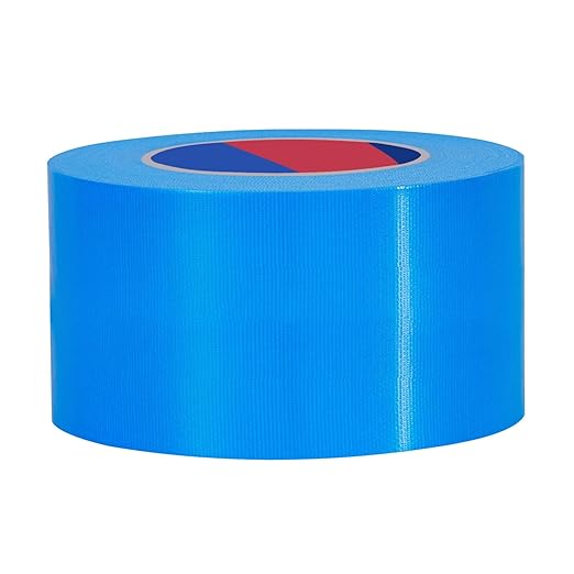 Blue Heavy Duty Duct Tape, 3 Inch x 55 Yards, Industrial Grade Waterproof & UV Resistant, Strong Adhesive for Indoor Outdoor Repairs, Crafts, Home Improvement, Moving Packing and DIY Projects