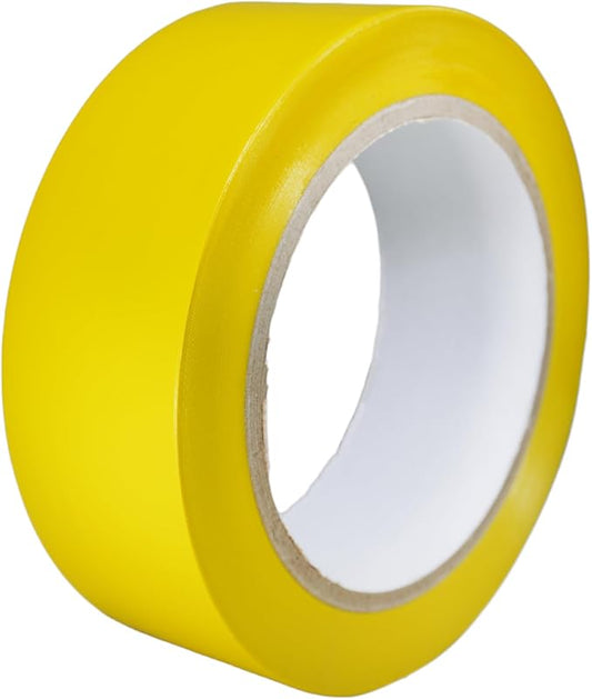 GGR Supplies T.R.U. CVT-536 Yellow Vinyl Pinstriping Dance Floor Tape: 1.5 in. Wide x 36 yds. Several Colors