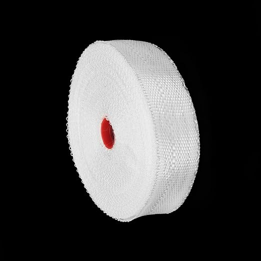 MECCANIXITY Fiberglass Cloth Tape Fiberglass Mesh Glass Fiber Mesh Woven Fiberglass Fabrics Insulation Tape 30m(33 Yard) x20mmx0.17mm for Reinforcement Repair