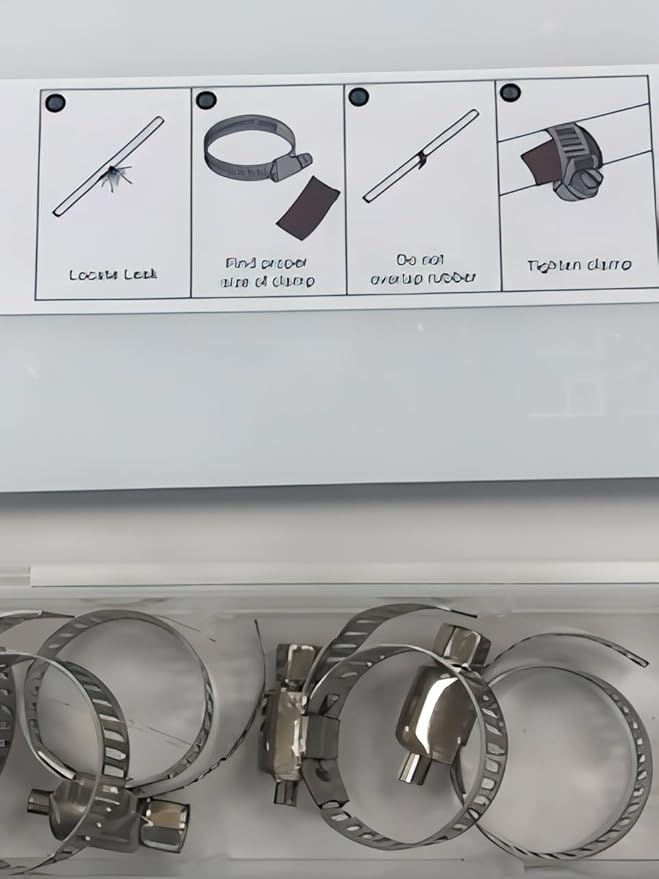 Emergency Pipe Repair Clamp Kit-Pipe Patch Pro;20 Pack,Sealant for Water Leaks; Quick leak Fix for 1/4"-1 1/4" Copper, Plastic,Metal,Straight,Elbows.For Pin Holes,Small Splits.No Water Shut off needed