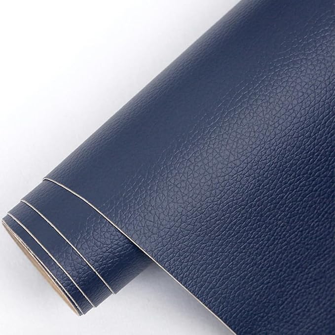 20 X 78 Inches Leather Repair Kit for Furniture, Waterproof Leather Tape Patch Couch Covers Car Seat Repair Self Adhesive Leather Repair Kit (Navy Blue)