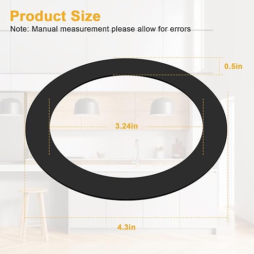FLG-Seal Sink Seal Gasket Accessory,Putty-Free Rubber Seals Replacement for InSinkErator Kitchen Sink Garbage Disposal Drain,2Pcs