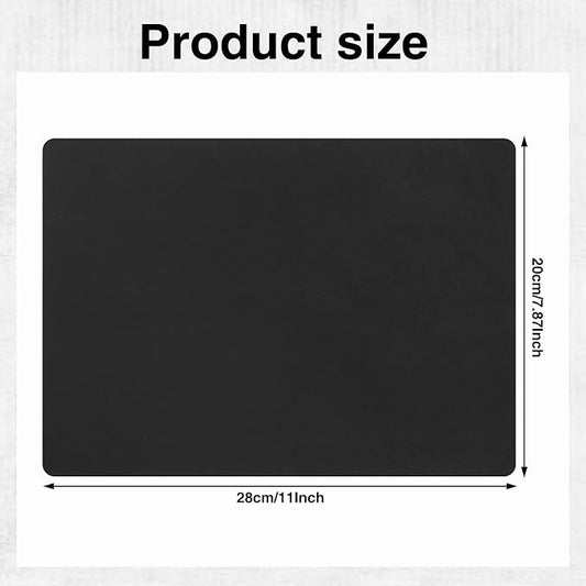 WSICSE 4Pcs Leather Patches for Furniture, 8 x11 Inch Leather Repair Patches Self-Adhesive Repair Kit for Car Seat Repair (Black)