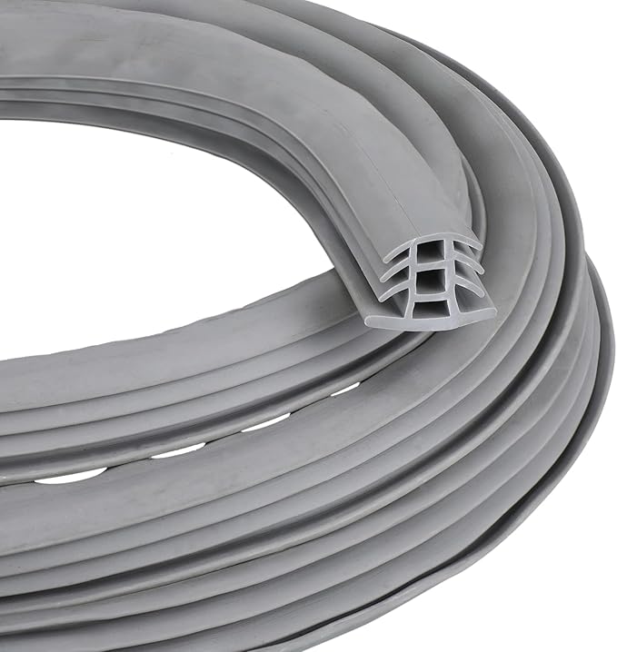 Kingdder Concrete Expansion Joint Filler Driveway Crack Filler Flexible EPDM Rubber Strip for Concrete Crack Repair Replacement Weather Aging Resistance Expansion Joint(3/4'' Wide, 40 ft Long)