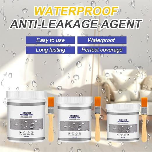 Super Strong Invisible Waterproof Anti-Leakage Agent, 2023 New Transparent Repairing Leak Waterproof Adhesive, Waterproof Insulating Sealant for Home Bathroom Roof (300g)